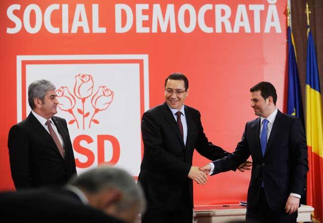 PSD, PC şi UNPR au semnat protocolul de înfiinţare a Uniunii Social Democrate, pentru europarlamentare