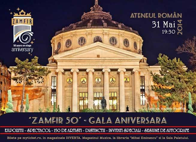 Violonistul Eugen Sârbu, invitat de onoare în Gala Aniversară “Zamfir – 50 de ani pe scenă”