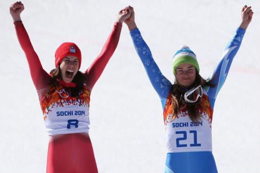 Premieră istorică în olimpismul alb: două schioare au câştigat medalia de aur!