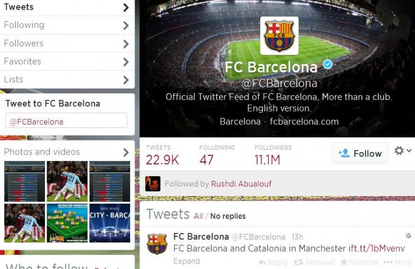 Hackerii sirieni au atacat contul de Twitter al FC Barcelona. Ce au scris piraţii informatici pe reţeaua de socializare