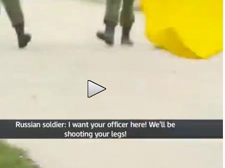 VIDEO NECENZURAT. Momentul în care trupele ruseşti trag focuri de avertisment pentru militarii ucraineni