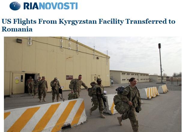 Zborurile militare SUA de tranzit din Afganistan au fost transferate din Kîrgîstan la o bază din România