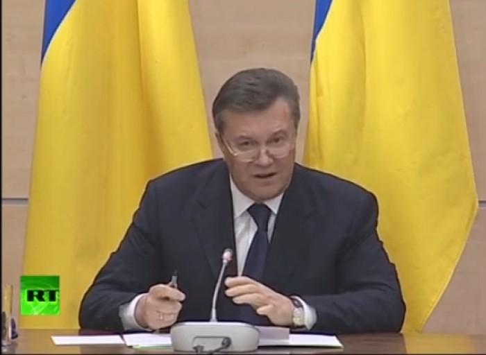 Ianukovici: Noua putere de la Kiev încearcă să declanşeze război civil în Ucraina