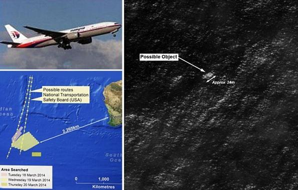 Zborul MH370: Două obiecte, &quot;eventual legate&quot; de avionul dispărut, DETECTATE de sateliţi. Cel mai mare are 24 de metri