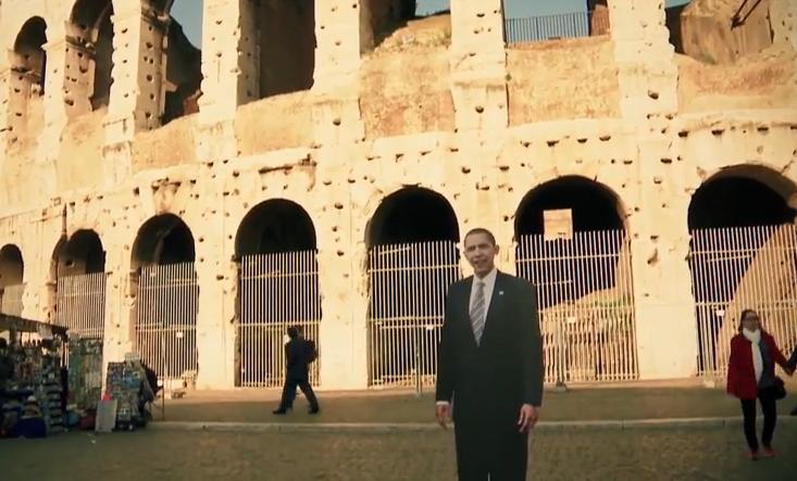 VIDEO VIRAL în Italia. Cum îi urează ambasada SUA la Roma bun venit lui Barack Obama 