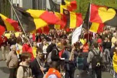 Câteva mii de militanţi separatişti din Europa au manifestat la Bruxelles