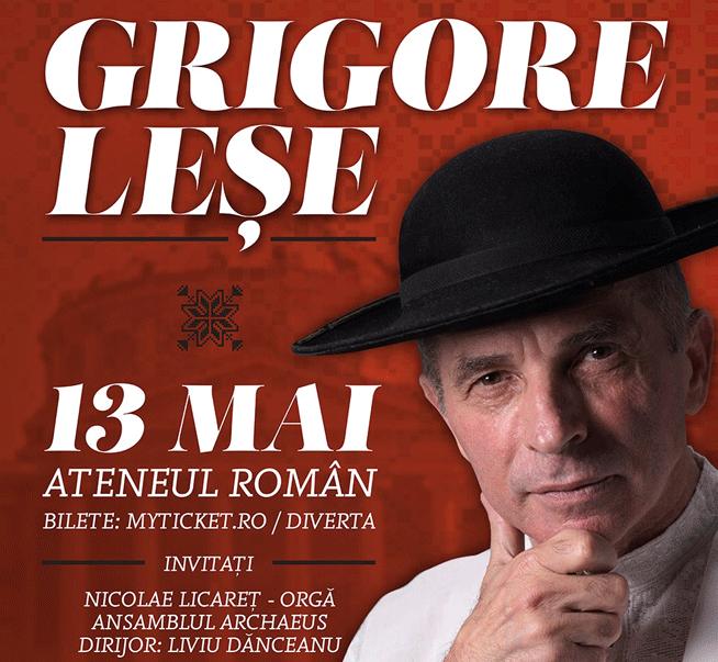 Grigore Leşe, concert la Ateneul Român; o poveste inepuizabilă a sunetelor, prilej de împăcare cu lumea