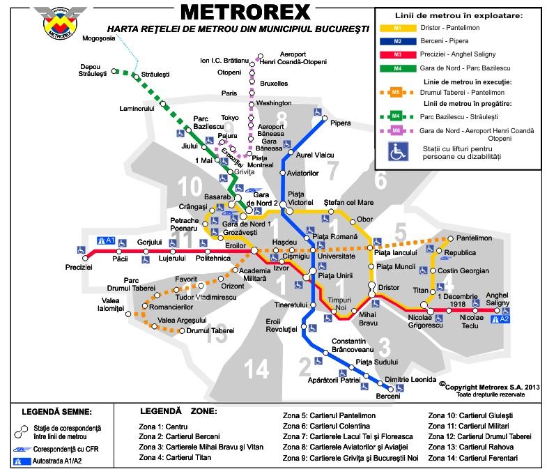 Staţiile de metrou, redenumite de Ziua Europei. Vezi HARTA STAŢIILOR EUROPENE