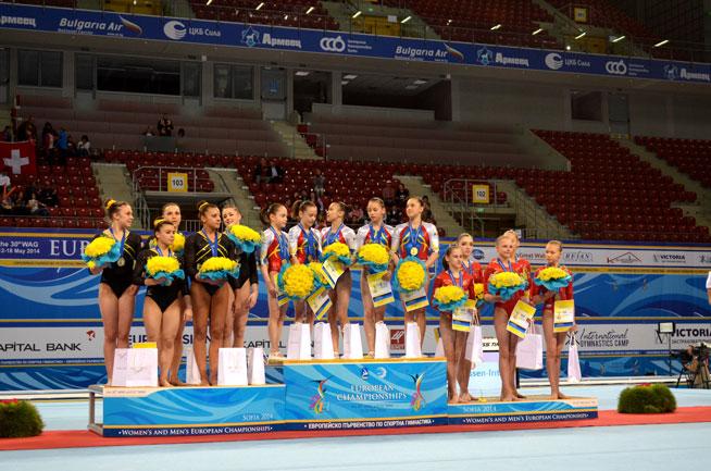 Gimnastele şi-au apărat aurul în Bulgaria