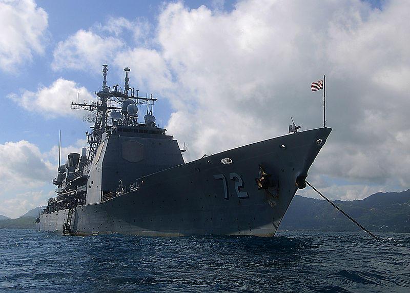 CRIZA DIN UCRAINA: Crucişătorul purtător de rachete USS Vella Gulf a intrat în Marea Neagră