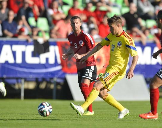 Naţionala de fotbal a României a învins formaţia Albaniei cu scorul de 1-0