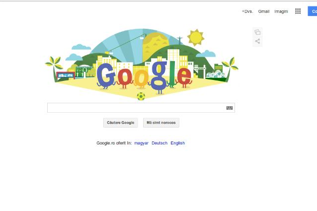 Logo-ul Google sărbătoreşte Campionatul Mondial din Brazilia care debutează astăzi