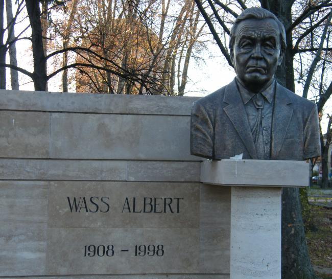 Un localnic din Sovata a ridicat în curtea sa o statuie scriitorului Wass Albert. Vezi reacţia poliţiei 