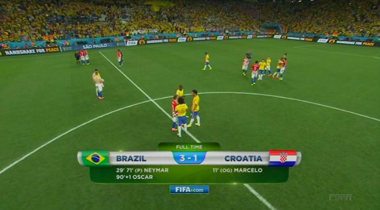 Brazilia - Croaţia 3-1 a generat peste 12 milioane de tweet-uri în mai mult de 150 de ţări