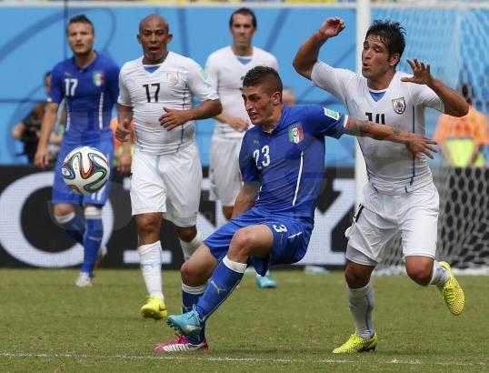CM 2014. Uruguay a învins Italia cu 1-0, în Grupa D a Cupei Mondiale de fotbal din Brazilia