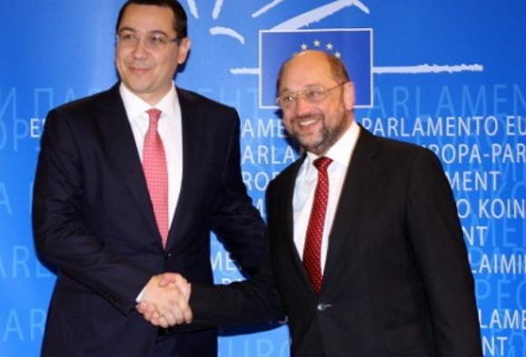 Ponta, despre realegerea lui Martin Schulz ca preşedinte al PE: &quot;Este un om în care am mare încredere&quot;