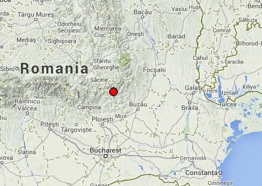 CUTREMUR în Buzău, în această dimineaţă. Seismul s-a produs la o adâncime de 112 kilometri