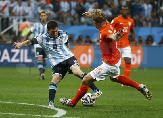 Campionatul Mondial de Fotbal 2014. Argentina s-a calificat în finală după ce a învins Olanda, cu 4-2, la loviturile de departajare