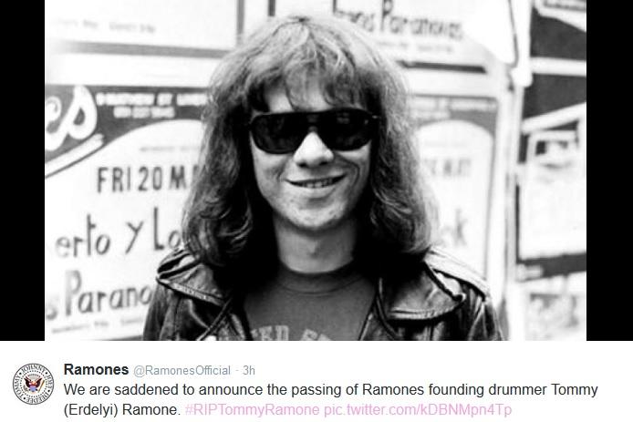 Tommy Ramone, ultimul membru al trupei legendare Ramones, a murit