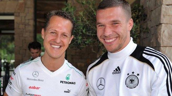 Podolski şi naţionala Germaniei şi-au ţinut promisiunea. Au câştigat Mondialul pentru Michael Schumacher!