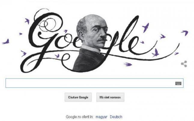 Doodle special creat de Google pentru Vasile Alecsandri