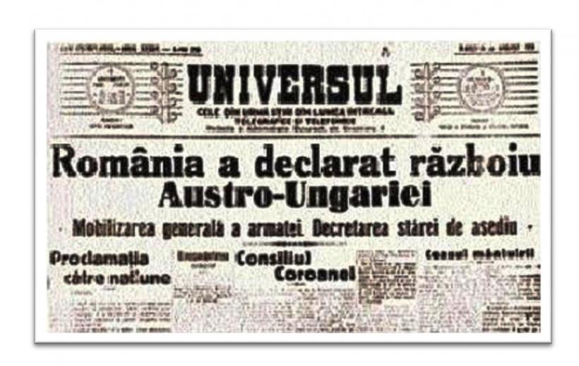 130 de ani de la apariţia primului mare cotidian românesc ''Universul''