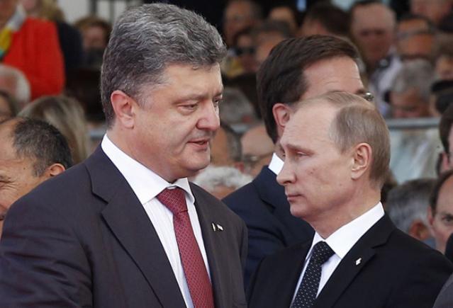 FAŢĂ ÎN FAŢĂ. Vladimir Putin şi Petro Poroşenko participă la summitul de la Minsk