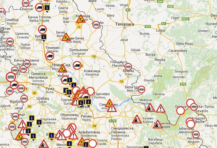 ATENŢIONARE de călătorie în Serbia. Mai multe drumuri sunt BLOCATE în urma inundaţiilor şi a alunecărilor de teren