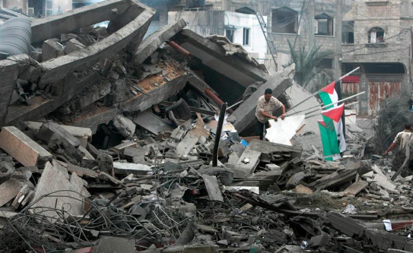Negocieri între palestinieni şi israelieni. Conflictul din Gaza a lăsat enclava mediteraneeană în ruine