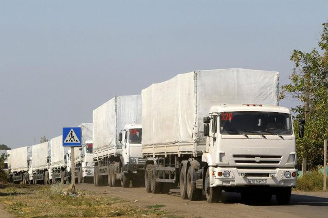 Un al treilea convoi umanitar rus a ajuns în estul Ucrainei