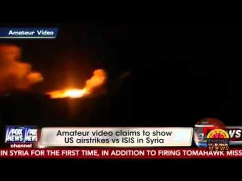 Jihadiştii ISIS din Siria, atacaţi de SUA cu avioane de vânătoare, bombardiere şi rachete Tomahawk (VIDEO)