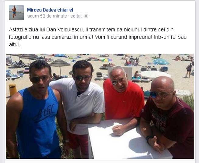 Mesajul lui Mircea Badea pentru Dan Voiculescu, de ziua lui: Niciunul dintre cei din fotografie nu lasă camarazi în urmă!