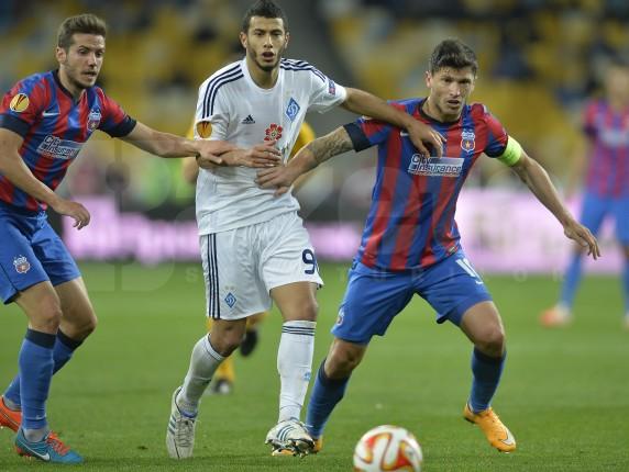 Steaua a pierdut cu Dinamo Kiev. Ucrainenii s-au impus cu 3-1