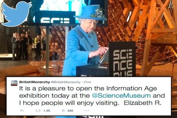 Regina Elisabeta a II-a, primul mesaj pe Twitter