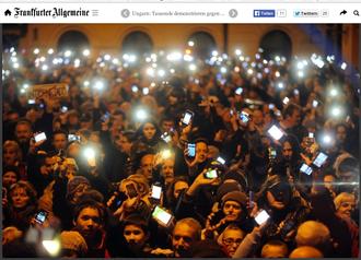 Mii de oameni s-au mobilizat împotriva “taxei pe Internet”, la Budapesta