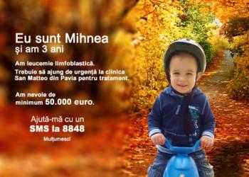 Mihnea, un băiețel de trei ani, are nevoie de ajutor în lupta cu leucemia