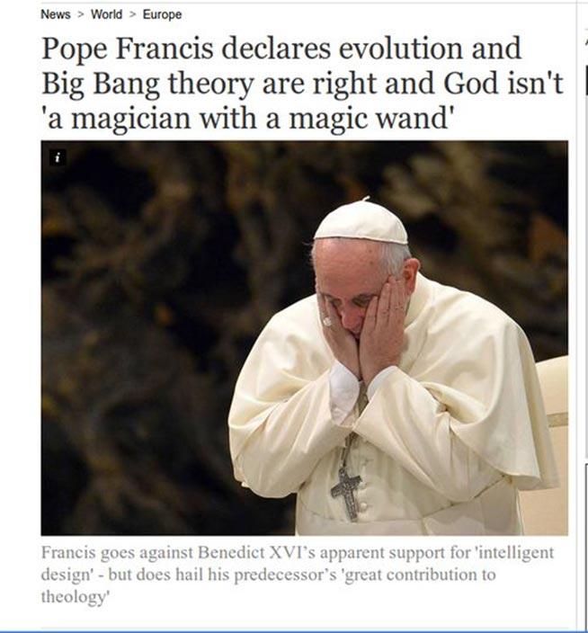 Papa Francisc:”Dumnezeu nu este un magician cu o baghetă magică”