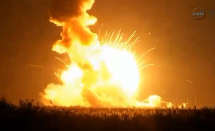 INCIDENT GRAV la NASA. Racheta care transporta capsula Cygnus către ISS, a EXPLODAT la câteva secunde după lansare (VIDEO)
