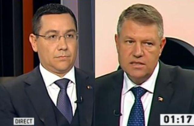 Sondaj CSCI. Cine a dominat dezbaterea prezidenţială Victor Ponta - Klaus Iohannis, de la B1TV