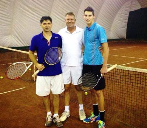 Iohannis a jucat tenis cu finul Vecerdea