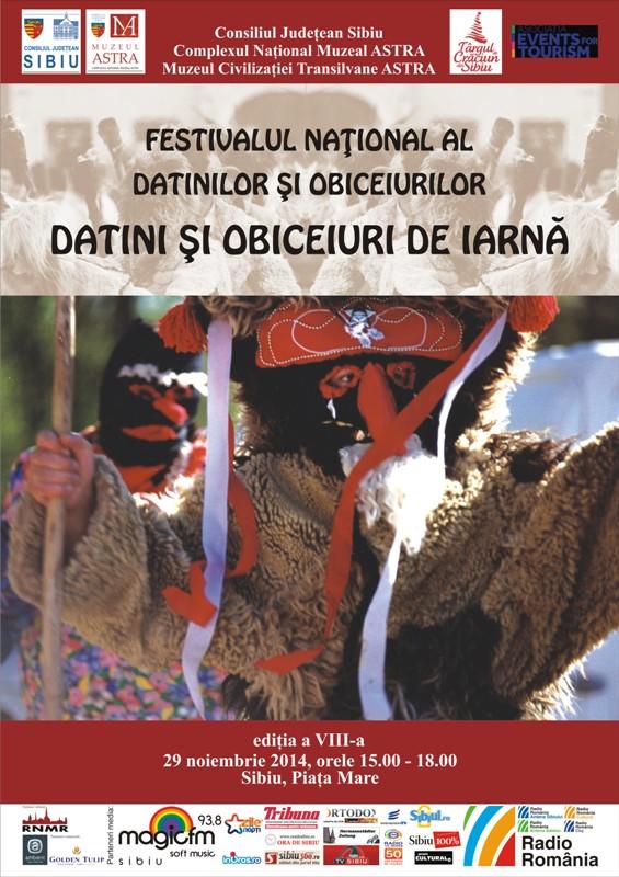 Festivalul Naţional al Datinilor şi Obiceiurilor de iarnă începe sâmbătă la Sibiu