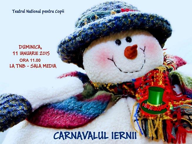 Carnavalul Iernii deschide anul 2015 la Teatrul Naţional pentru Copii