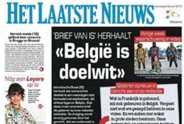 &quot;Ce s-a întâmplat în Franţa se va repeta în Belgia&quot;. Scrisoare de ameninţare, trimisă unui cotidian belgian