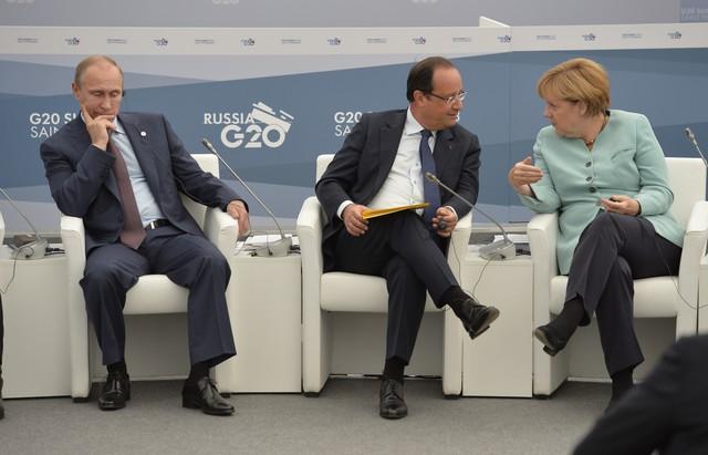 Kremlinul anunță: &quot;Întâlnirea Putin-Merkel-Hollande s-a încheiat. Planul de pace este în curs de pregătire&quot;