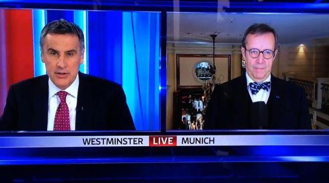 Scenă BIZARĂ la Sky News. Ce face preşedintele Estoniei, LIVE, în timp ce i se adresează o întrebare despre Rusia (VIDEO)