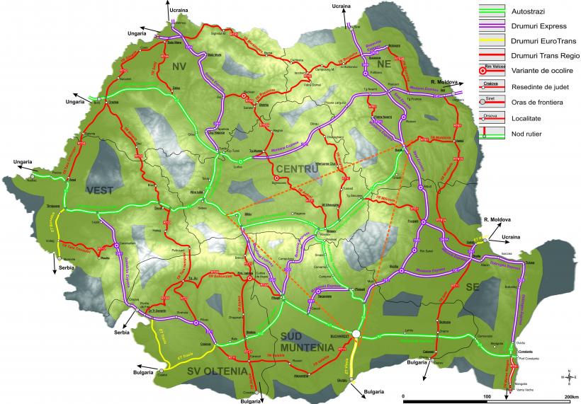 Master Plan Transporturi: 1.300 kilometri de NOI autostrăzi