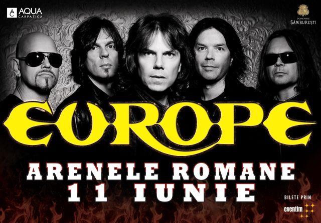 Concertul Europe, confirmat