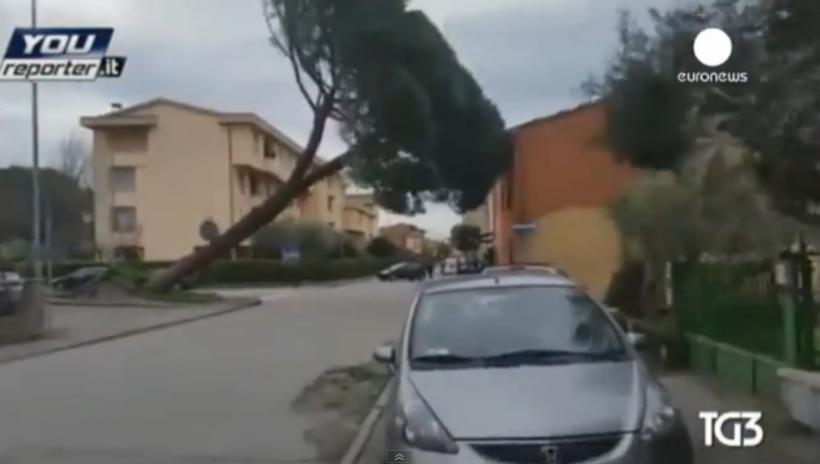 COD ROŞU de VREME REA în Europa. Vântul puternic şi ninsorile fac ravagii în Italia şi Croaţia şi Serbia (VIDEO)