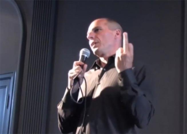 Ministrul grec al Finanţelor le-a arătat degetul mijlociu nemţilor (VIDEO)