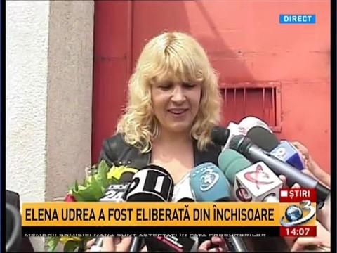Elena Udrea, ELIBERATĂ din închisoare: Îi mulţumesc lui Traian Băsescu, rămân în politică!